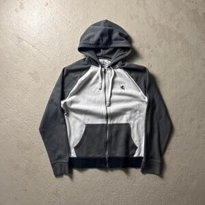 Express Y2K Grunge Style Men's L Zip Hoodie Raglan